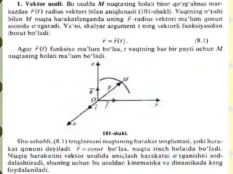 Nuqtakinematikasi 3