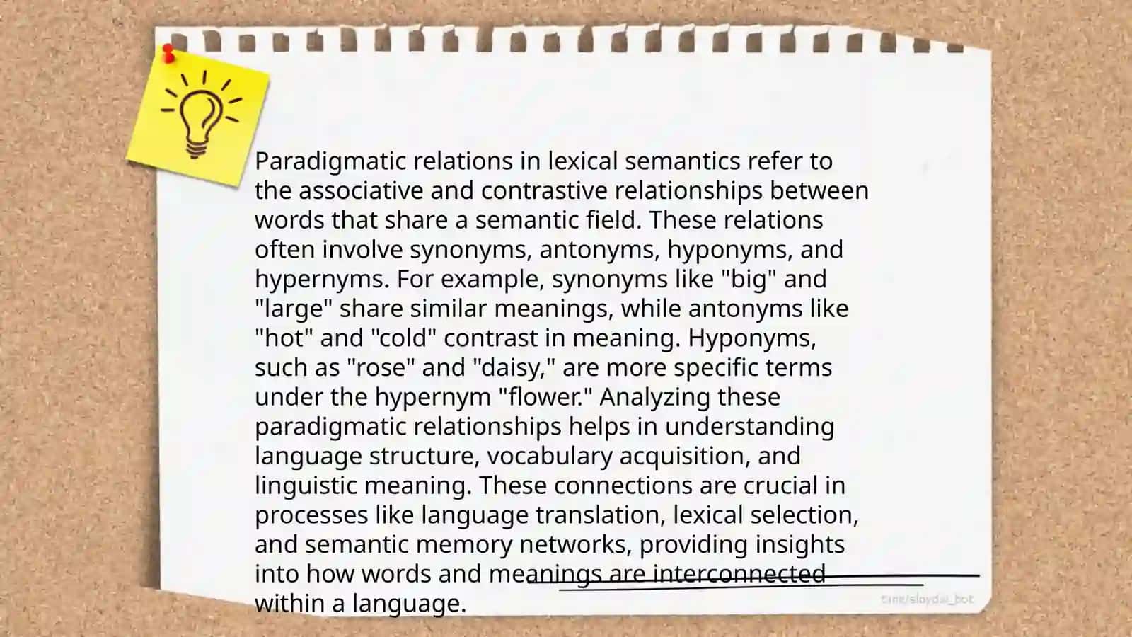 The role of paradicmatik and syntagmatic in studying the structure of word meaning 3