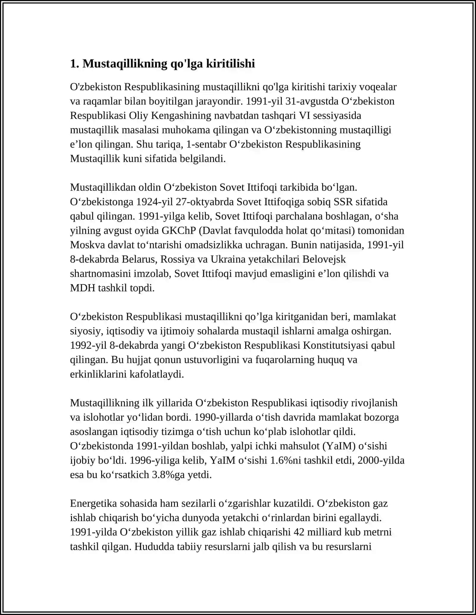 O'ZBEKISTONNING ENG YANGI TARIXI 3
