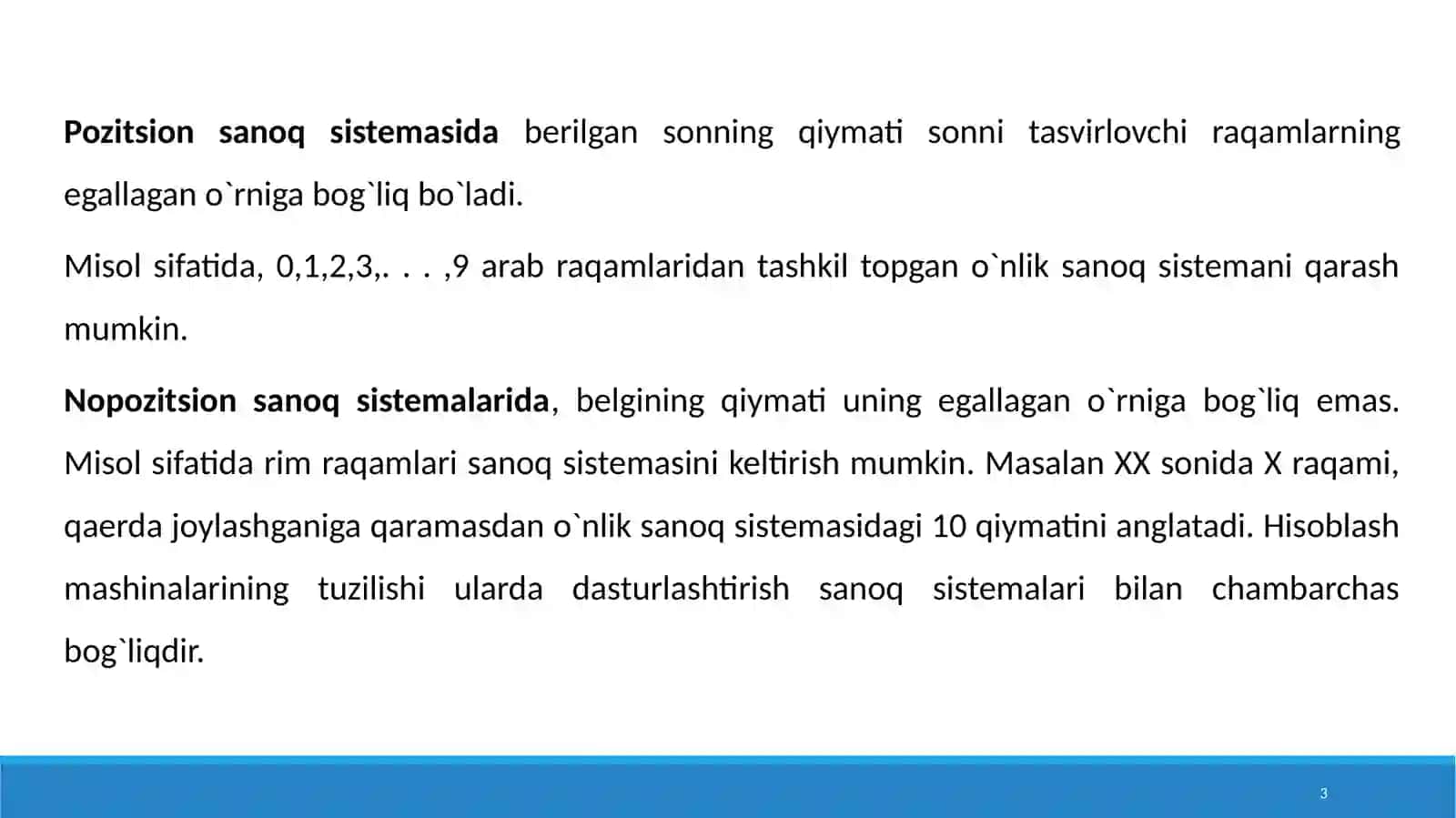 Dasturlash asoslari 3