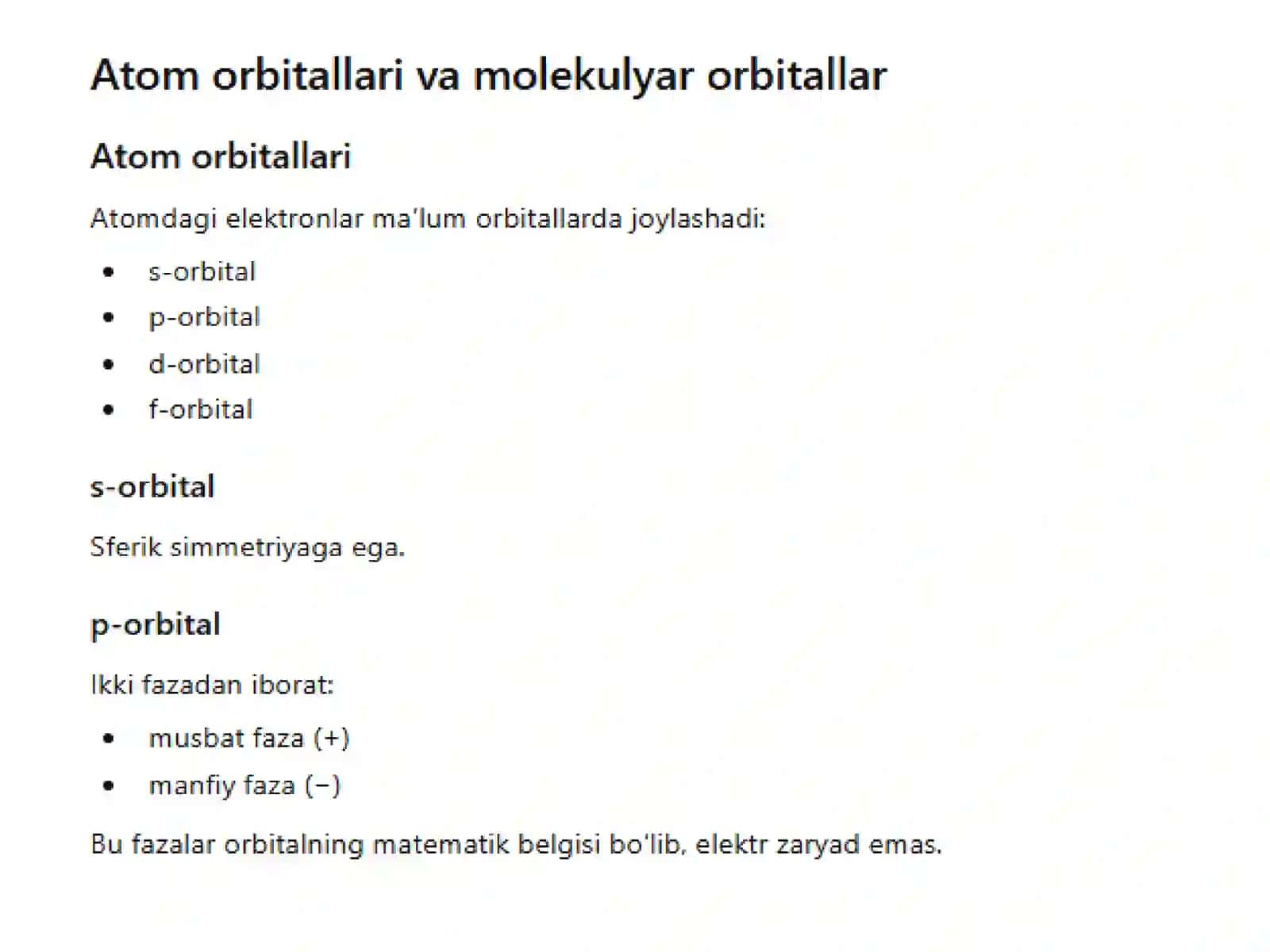 Orbitallar simmetriyasi bilan boshqariladigan reaksiyalar 3