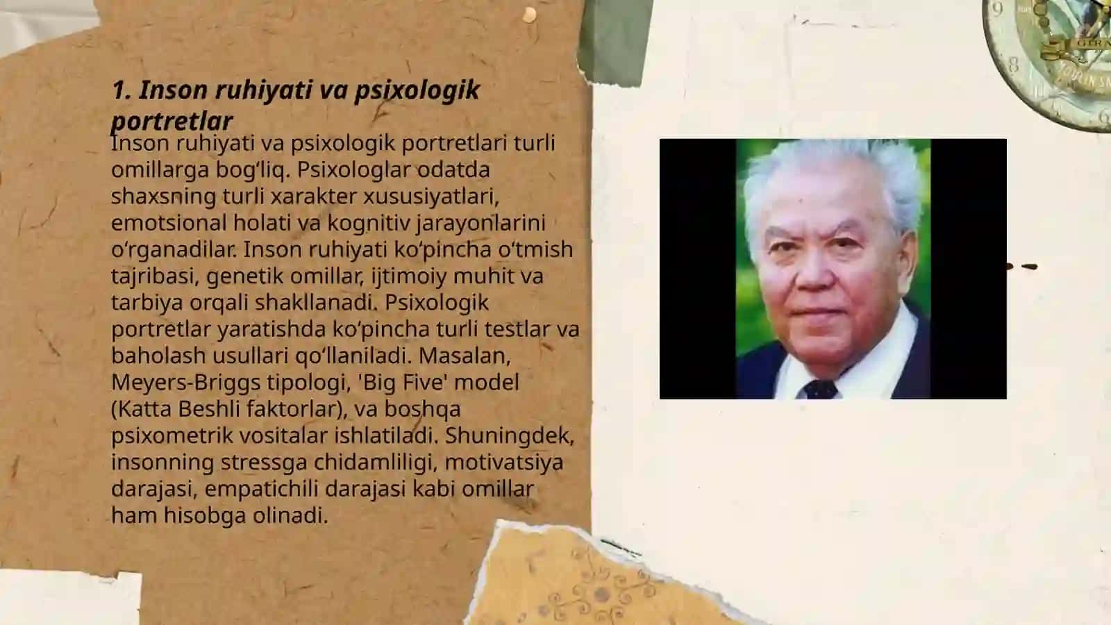 Inson ruhiyati va psixologik portretlar 3