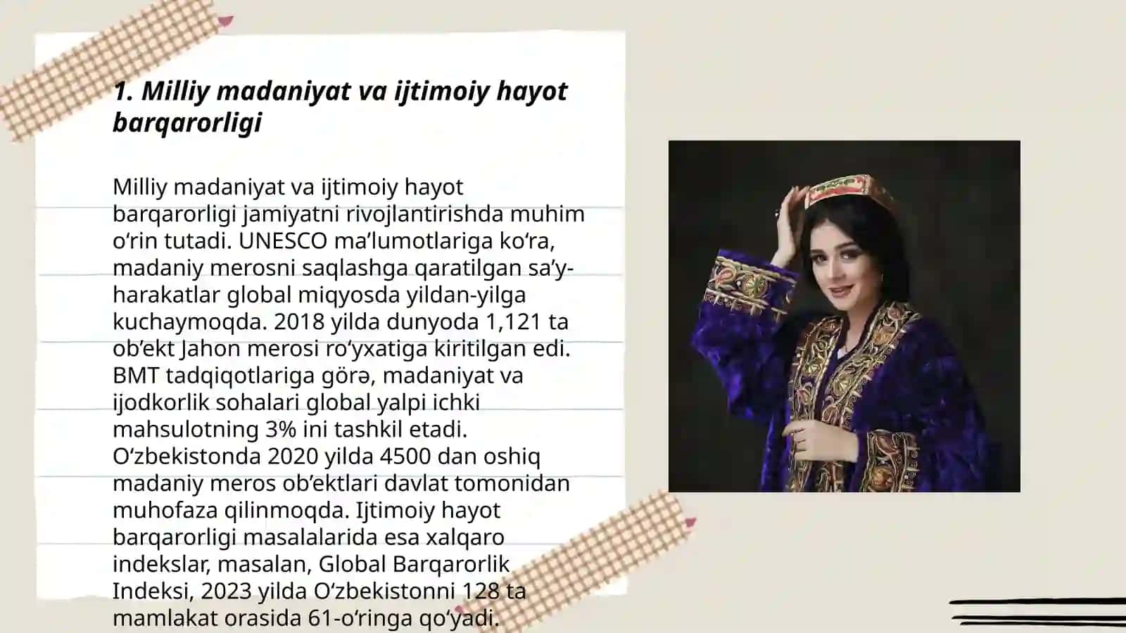 Milliy madaniyat va ijtimoiy hayot barqarorligi 3