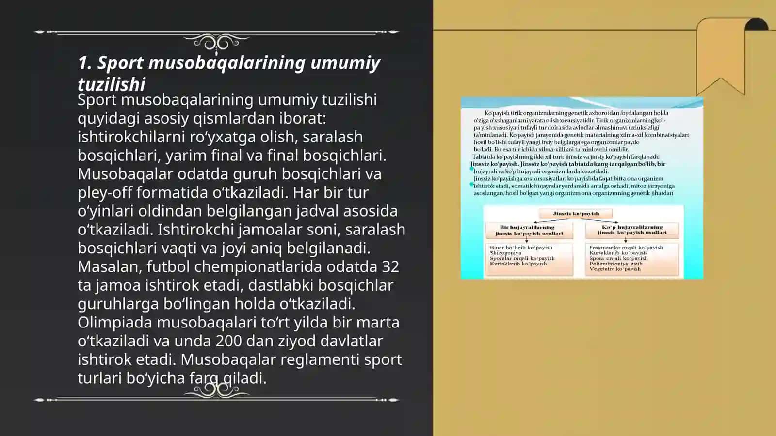 Sport musobaqalari tizimi va sporta musobaqa faoliatning o'ziga xos xususiyatlari tafsifi 3