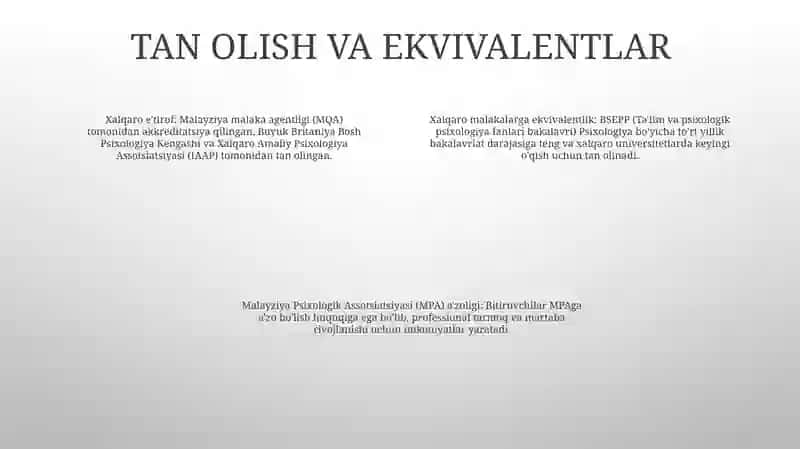 Maktab Psixologi Chet Davlati Bilan Malaka Almashish 3
