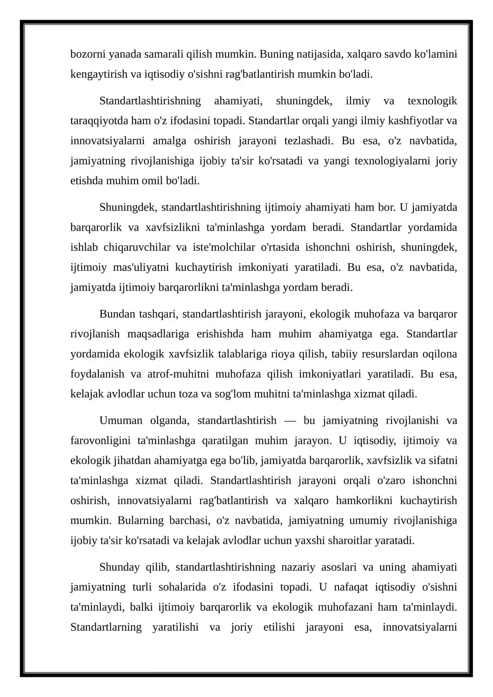 Standartlashtirishning nazariy asoslari 3