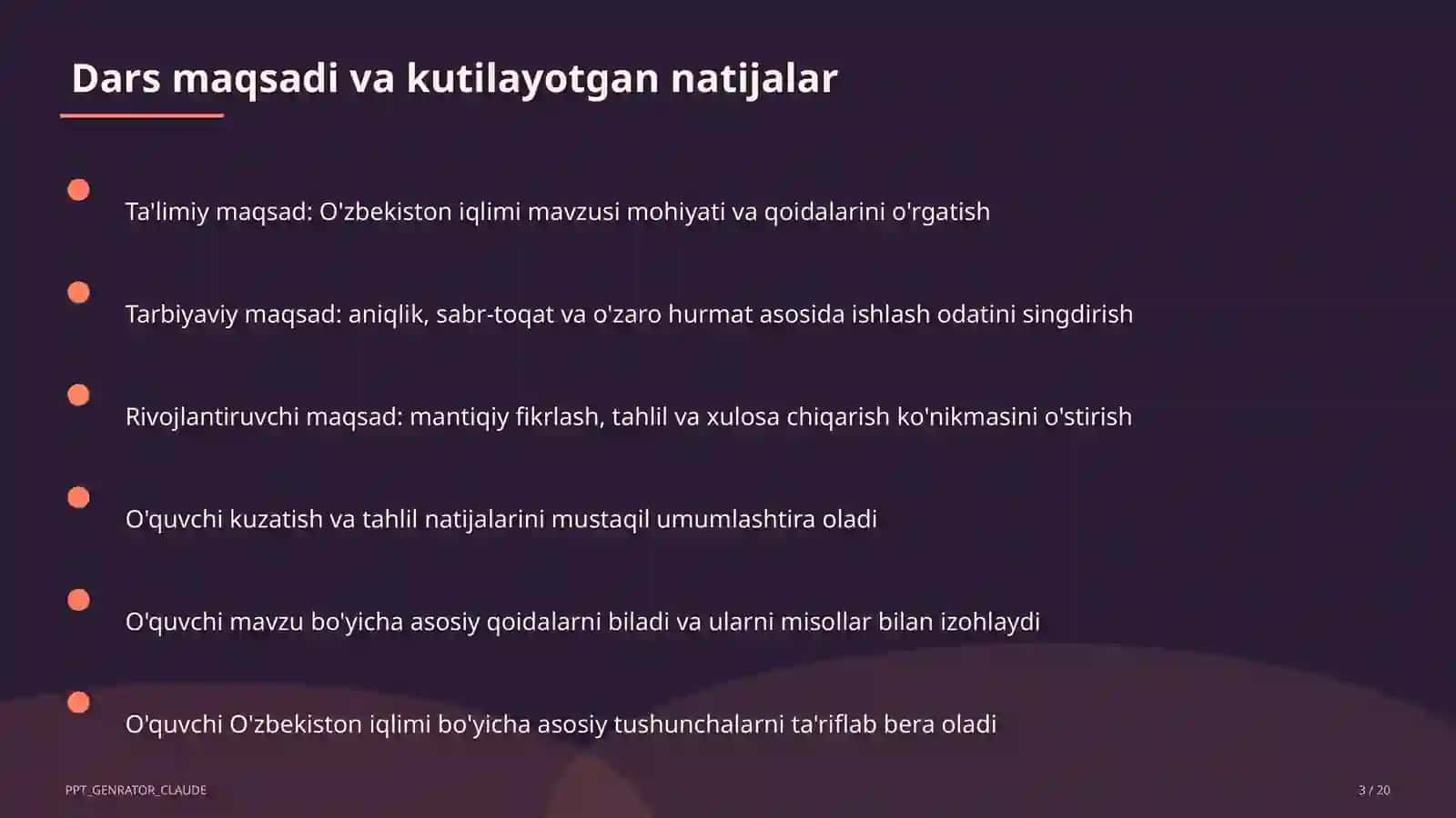 O'zbekiston iqlimi (8-sinf) 3