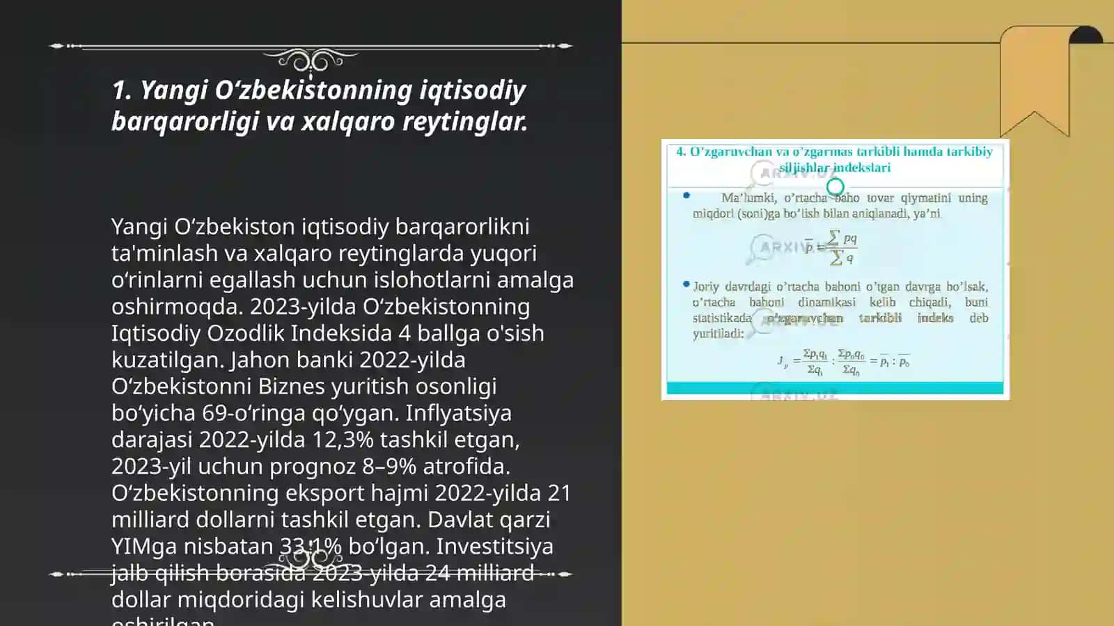 Yangi O‘zbekistonning iqtisodiy barqarorligi va xalqaro reytinglar 3