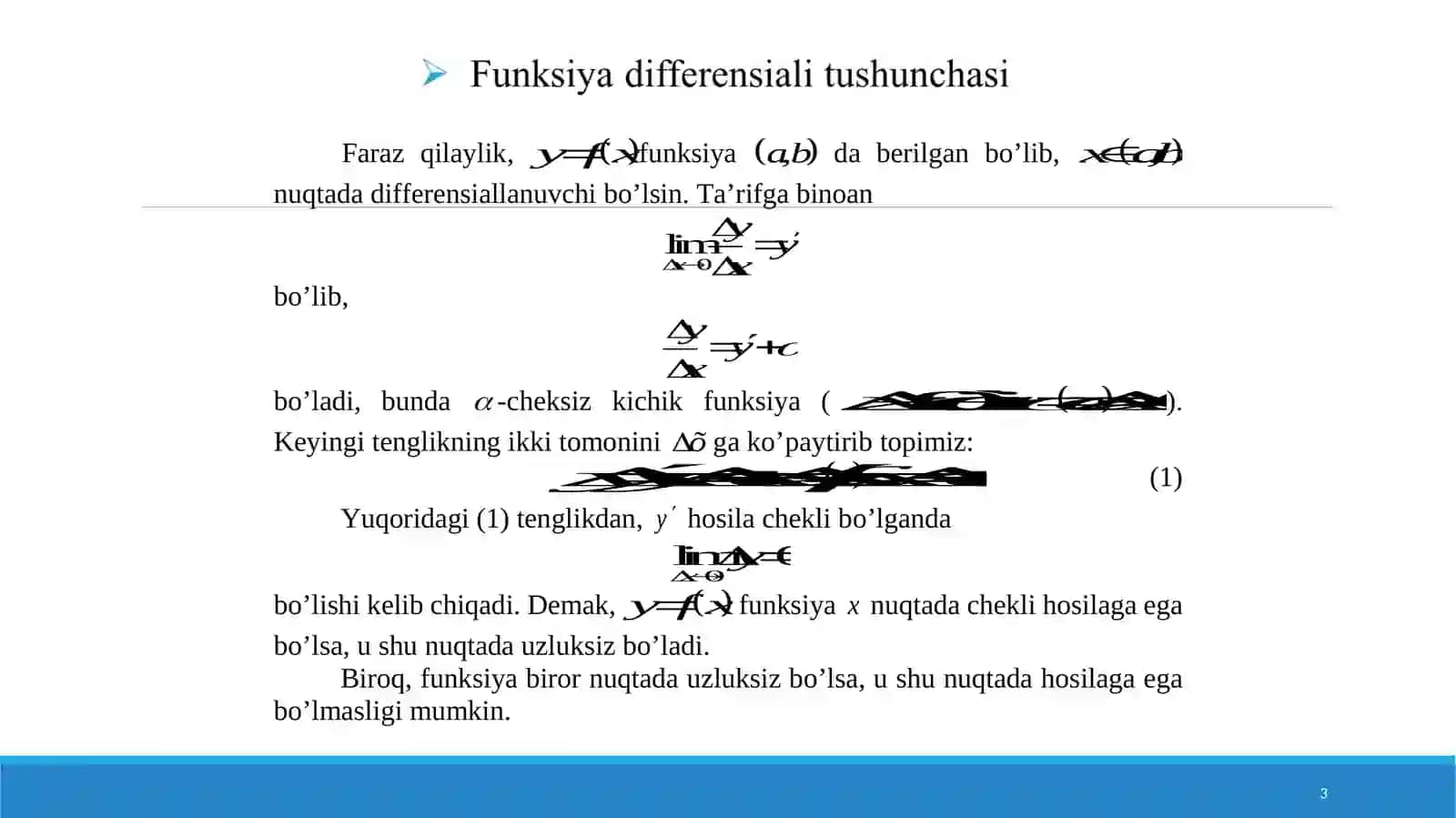 Funksiyaning differensiali 3