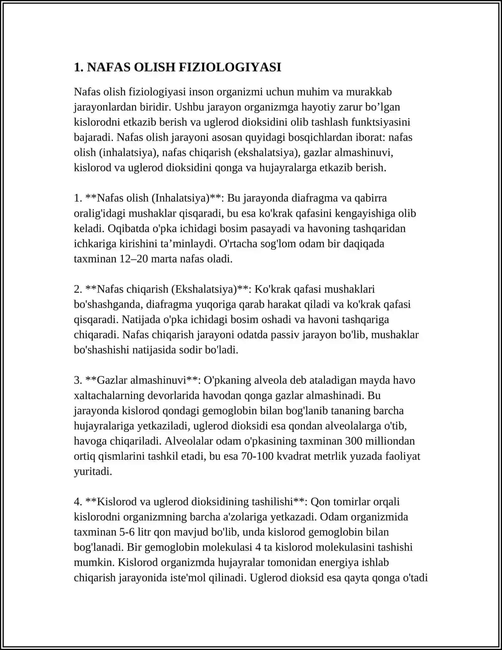 NAFAS OLISH TEZLIGINI ANIQLASH USULLARI 3