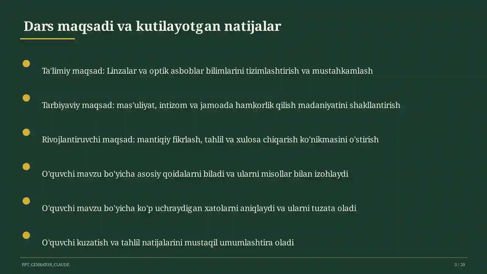 Linzalar va optik asboblar (11-sinf) 3