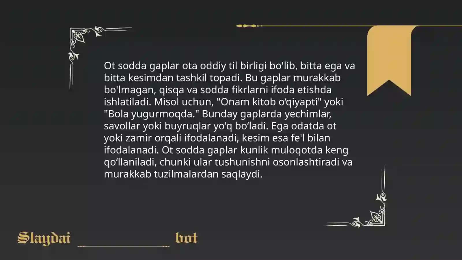 Ot sodda gaplar 3