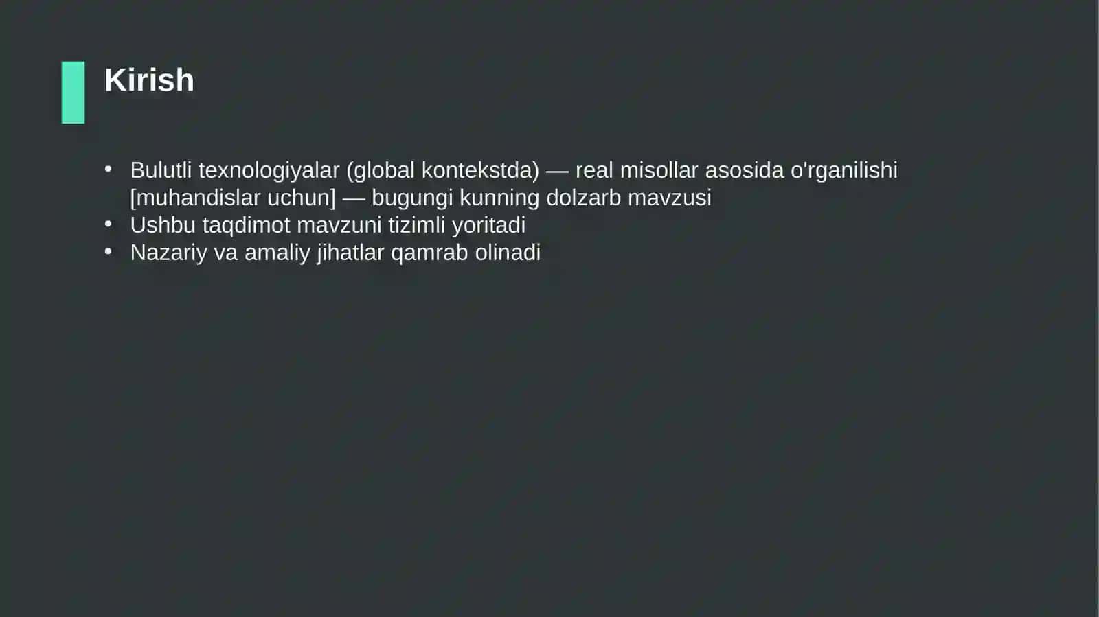 Bulutli texnologiyalar (global kontekstda) — real misollar asosida o'rganilishi [muhandislar uchun] 3