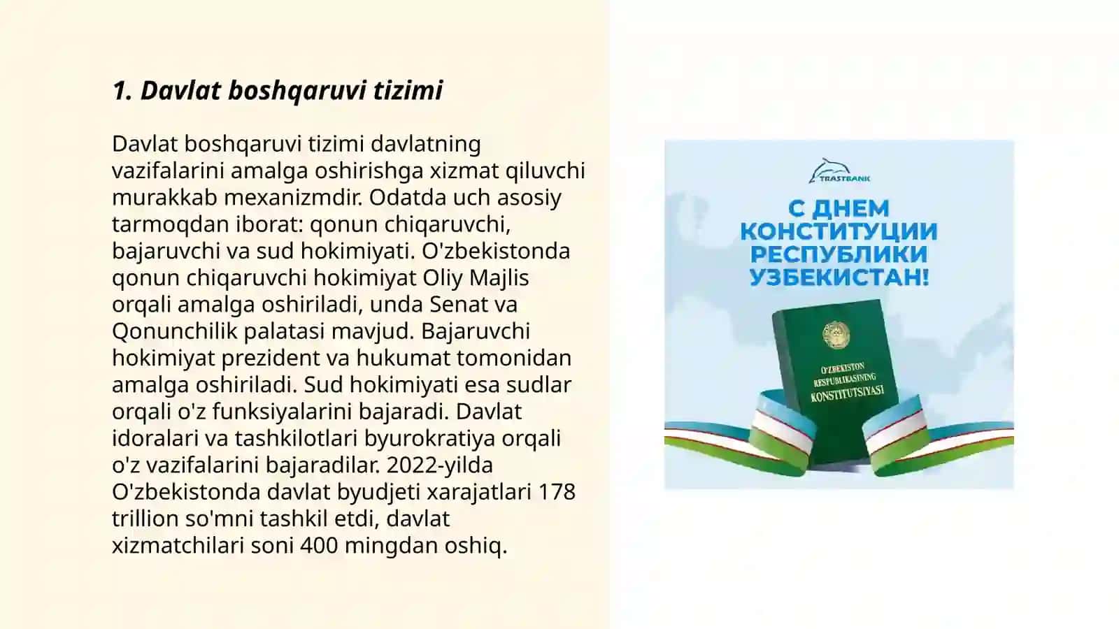 Yangi tahrirdagi Oʻzbekiston Respublikasi Konstitutsiyasi 3