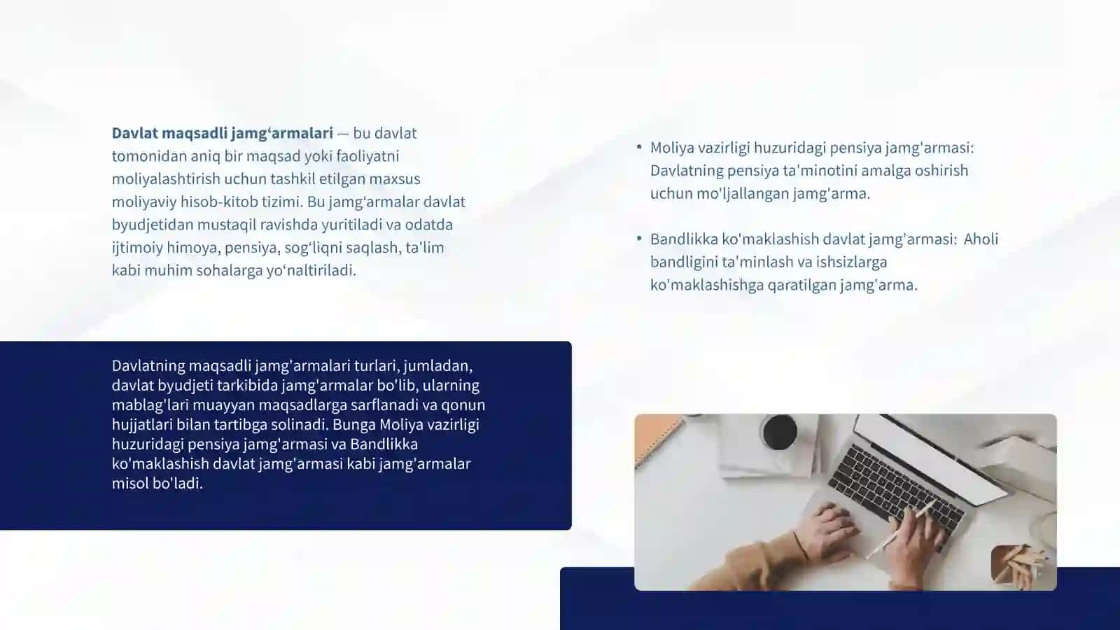 Davlatmaqsadlijamg’armalaribudjetlaripulmablag’larihisobi 3