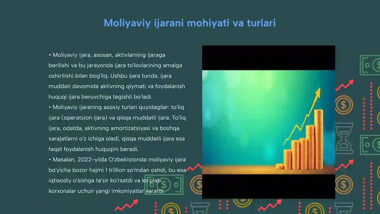 Moliyaviy ijara va uni ijarachidagi hisobi 3