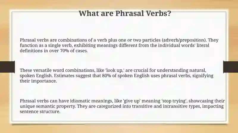 Phrasal verbs 3