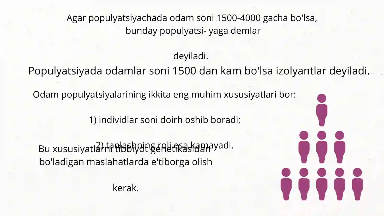 Anropogenetika usullari.Populyatsion-statistik usul 3