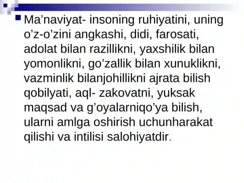 Ma'naviyatshunoslik fanining predmeti 3