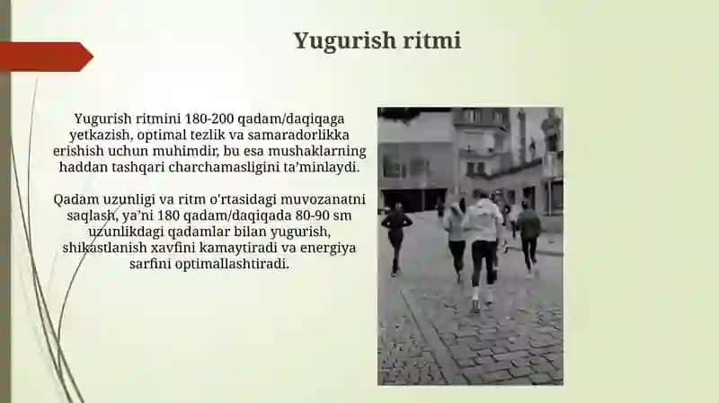 Yugurish texnikasi asoslari 3