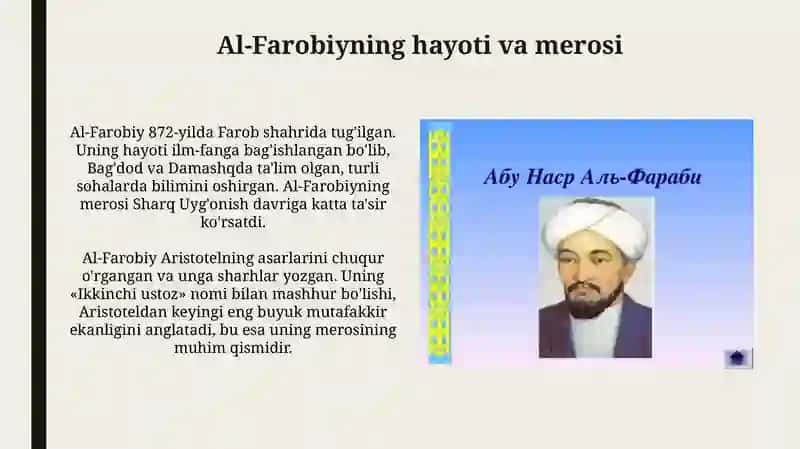 Abu Nasr Forobiy asarlarini o‘rganishning dolzarbligi 3