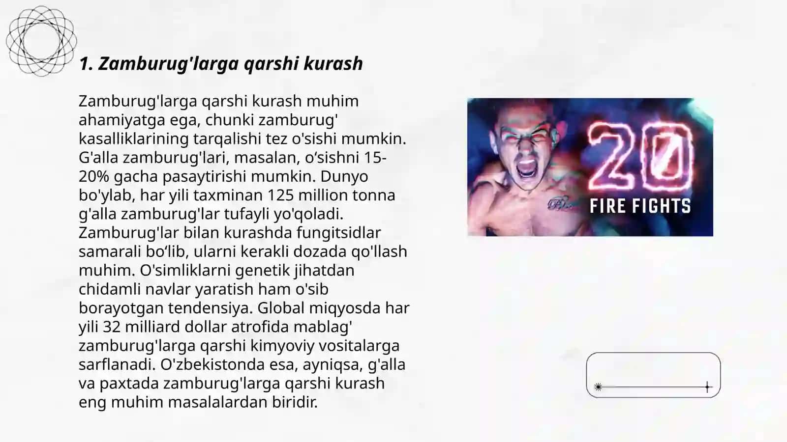Zamburug'larga qarshi kurash 3