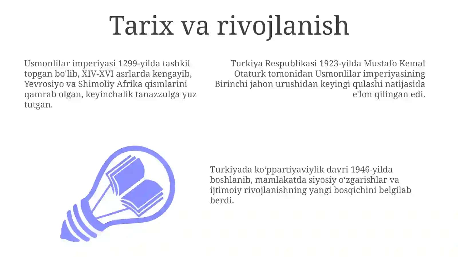 Turkiya: Tarix, Geografiya va Siyosat 3