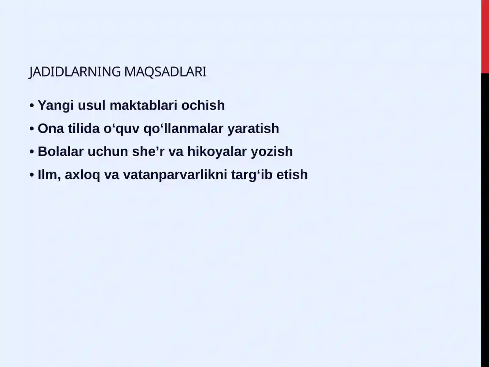 Milliy uyg‘oNish harakati va jadid ma’rifatparvarlarining o‘zbek bolalar adabiyotini yuzaga keltirishdagi o‘rni 3