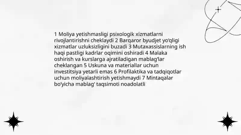 Psixologik xizmatni tashkil qilish muammolari 3