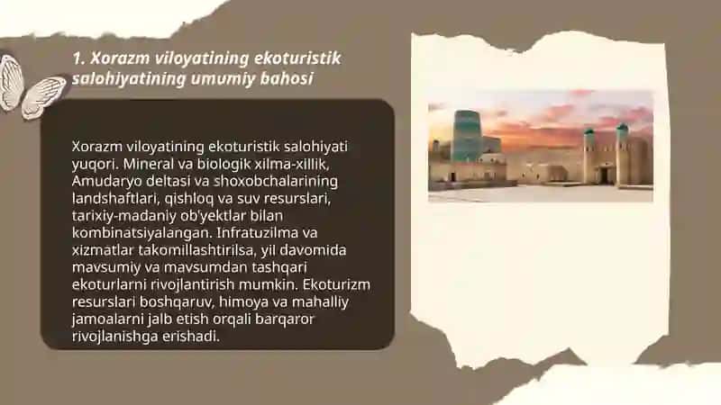 Xorazm viloyatining ekoturistik salohiyati 3