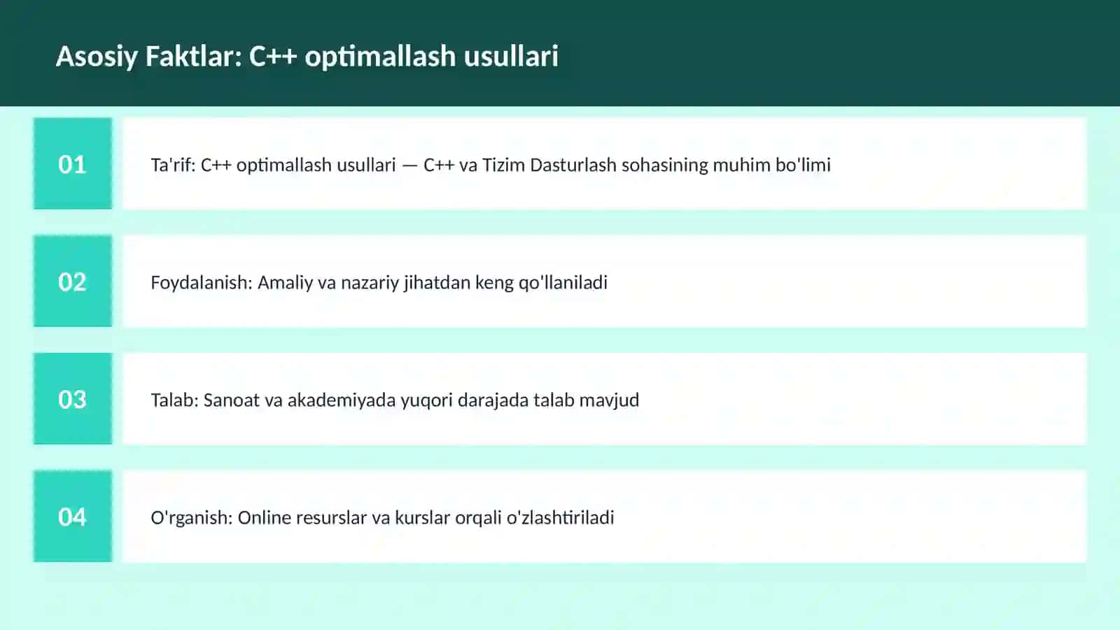 C++ VA TIZIM DASTURLASH 3