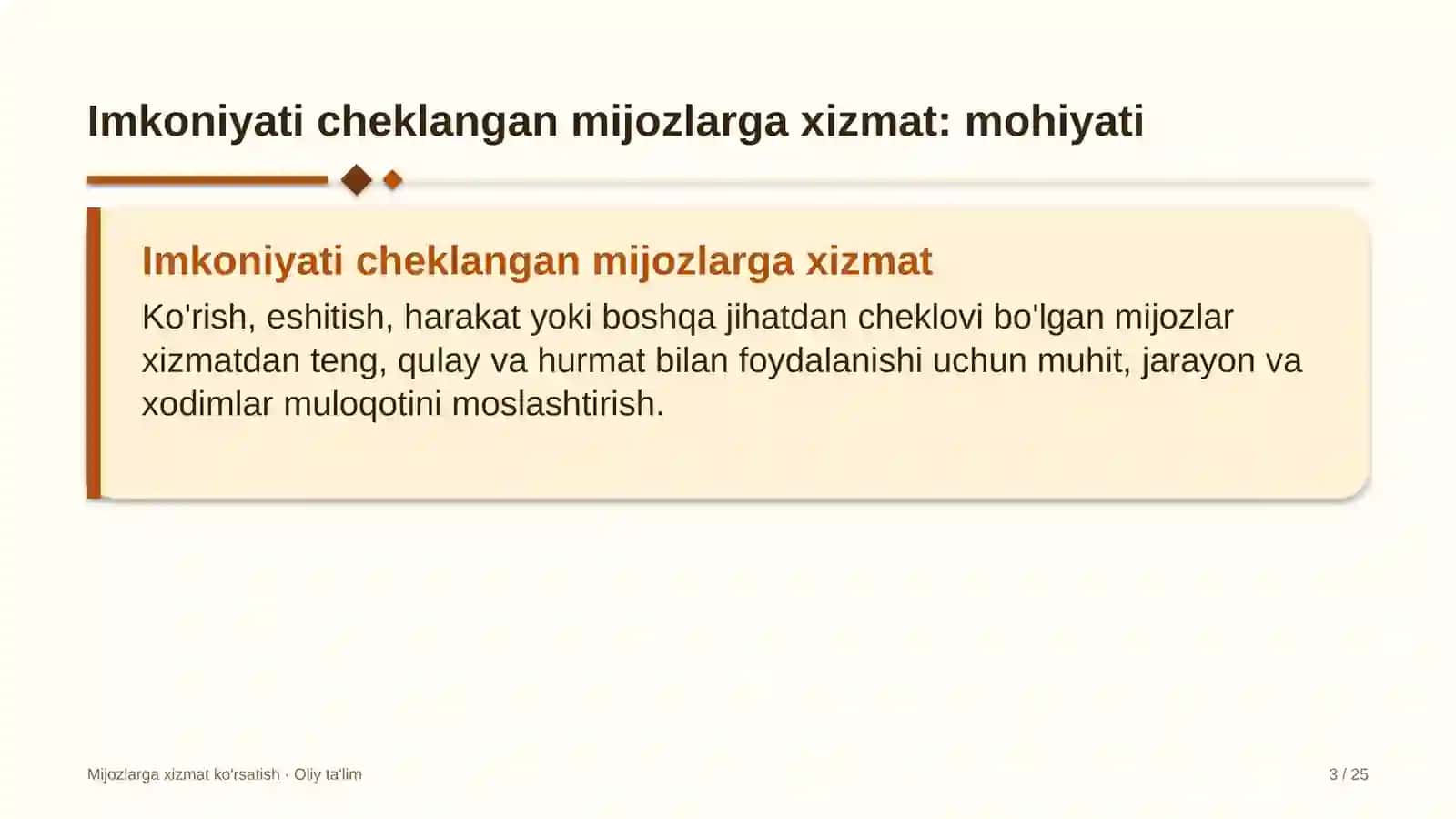 Logistika kompaniyalarida imkoniyati cheklangan mijozlarga xizmat ko'rsatish 3