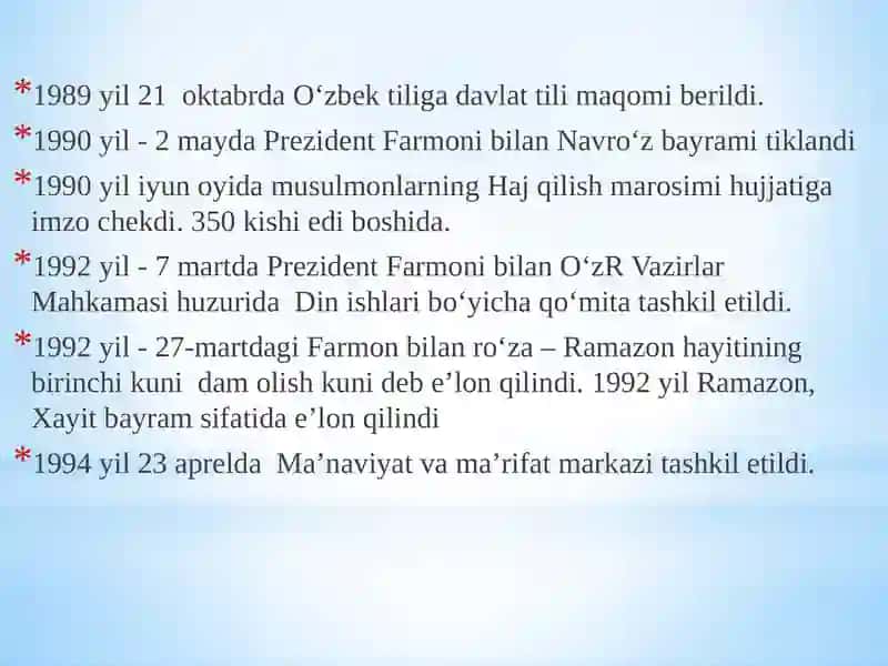 Ma’naviy hayotdagi o‘zgarishlar, madaniy taraqqiyot muammolari 3