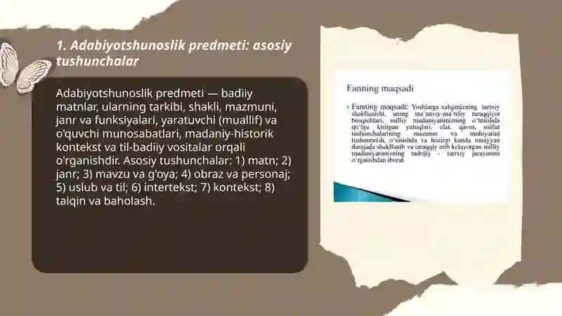 Adabiyotshunoslikning predmeti, maqsadi va vazifalari 3