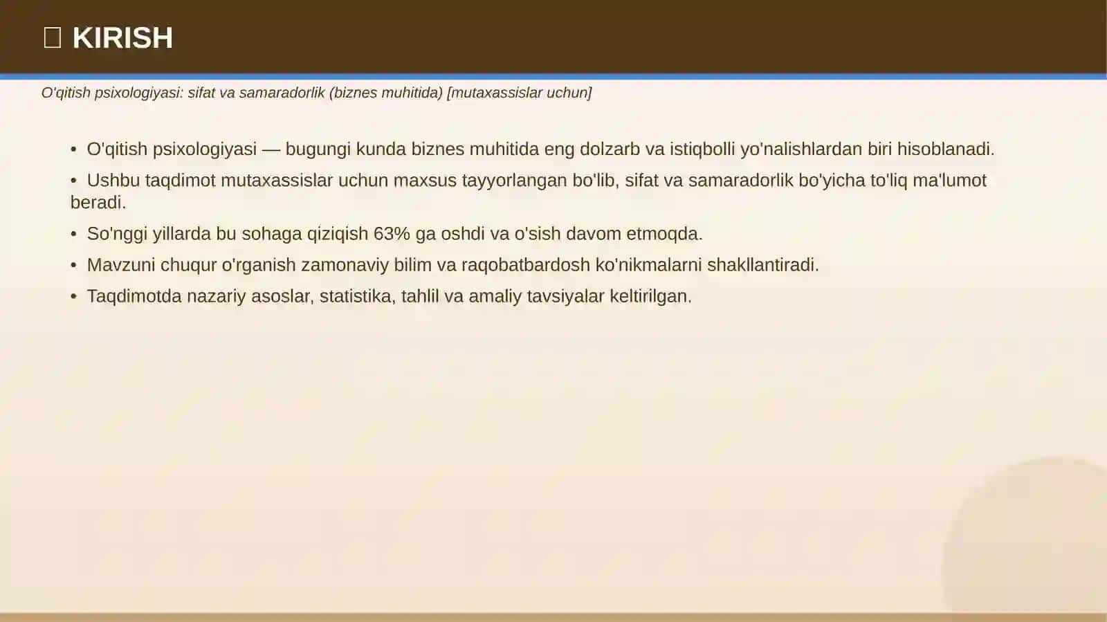 O'qitish Psixologiyasi: Sifat va Samaradorlik 3