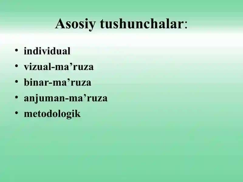 Taʼlimni tashkil etish shakli va turlari 3