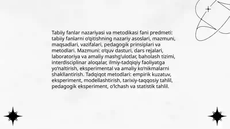 Tabiiy fanlar nazariyasi va metodikasi 3