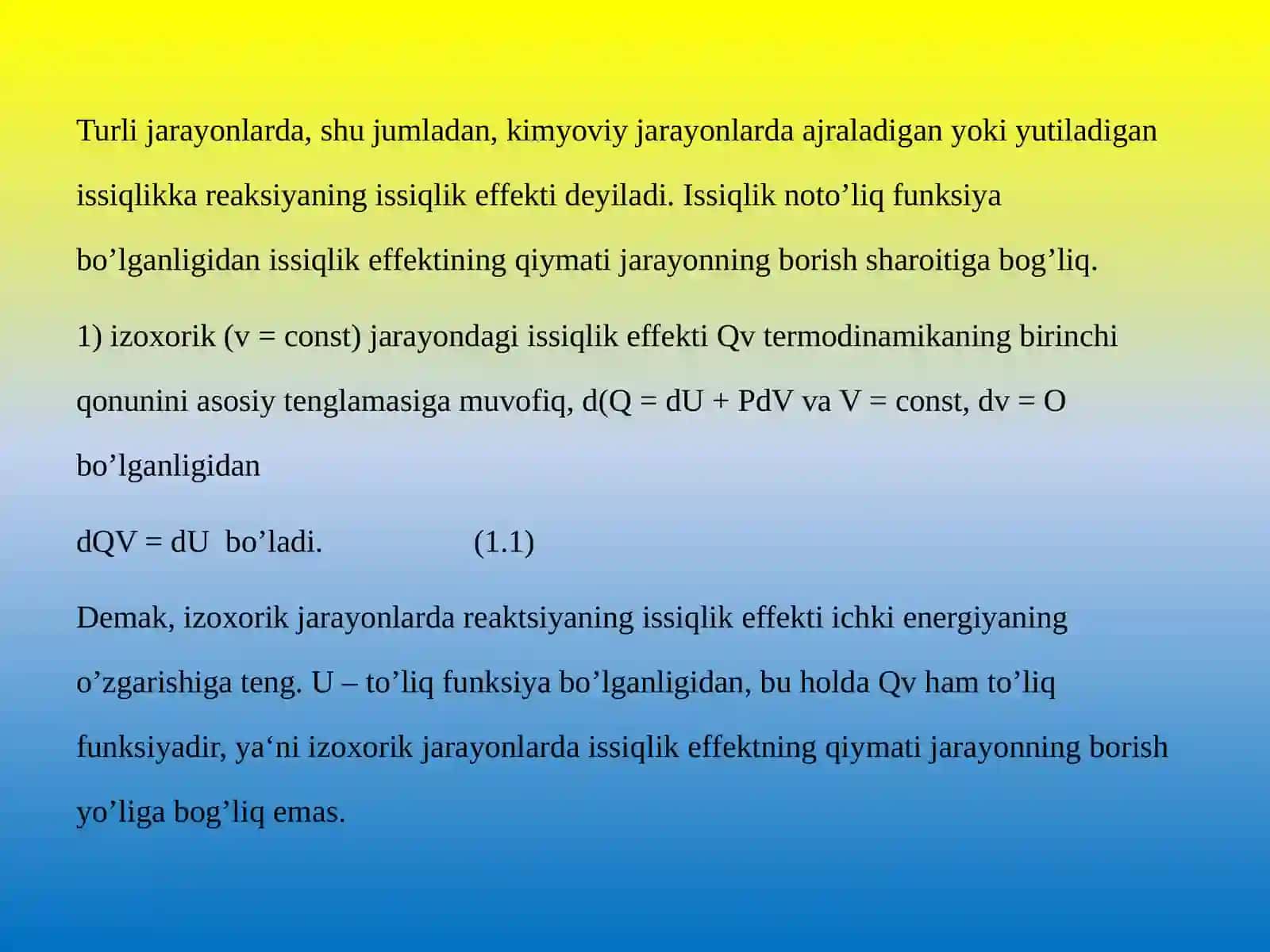 FIZIKAVIY KIMYO FANIDAN TAYYORLAGAN KURS ISHI UCHUN TAQDIMOTI 3