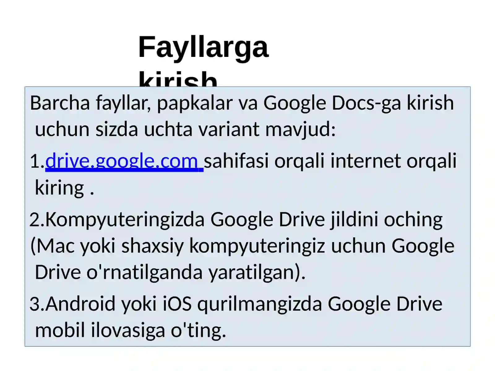 Google Drive 3