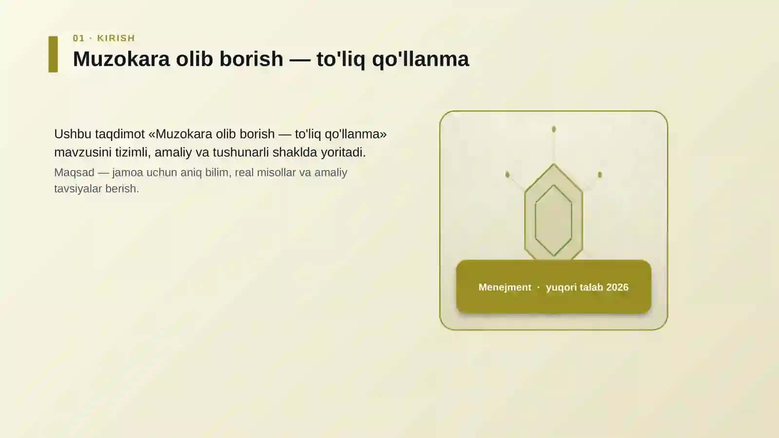 Muzokara olib borish — to'liq qo'llanma 3