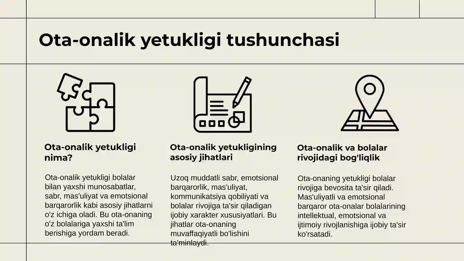 Ota-onalar yetukligi boʻyicha trening 3
