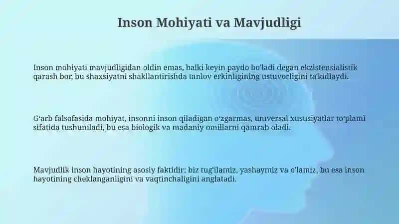 Inson falsafasi 3