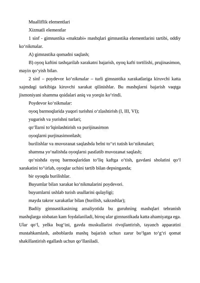 BADIIY GIMNASTIKA VA MUSIQIY RITMIK TARBIYANING BOG'LIQLIGI 3