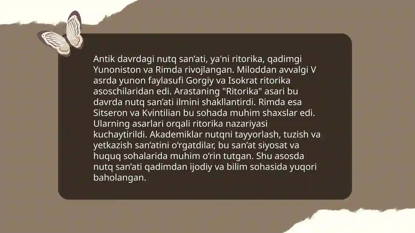 Antik davrdagi nutq san’ati 3