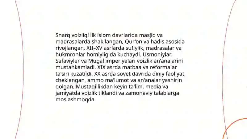 Sharq voizligi 3