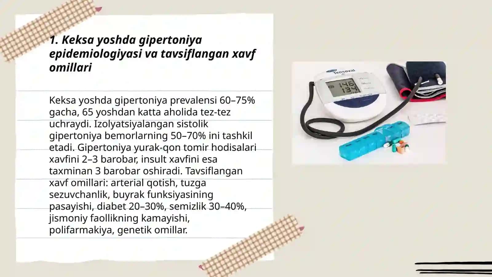 Keksa yoshdagi bemorlarda gipertoniya kasalligining o`ziga xos kechishi 3