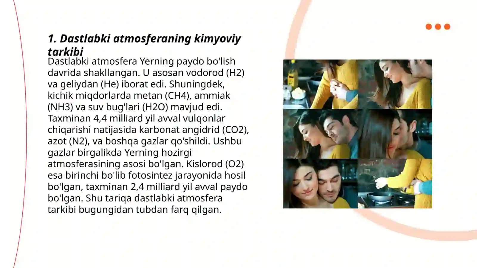 Yerda hayotning paydo bo‘lishi bilan tanishish. Yerda hayotning paydo bo‘ldi biokimyoviy faraz 3