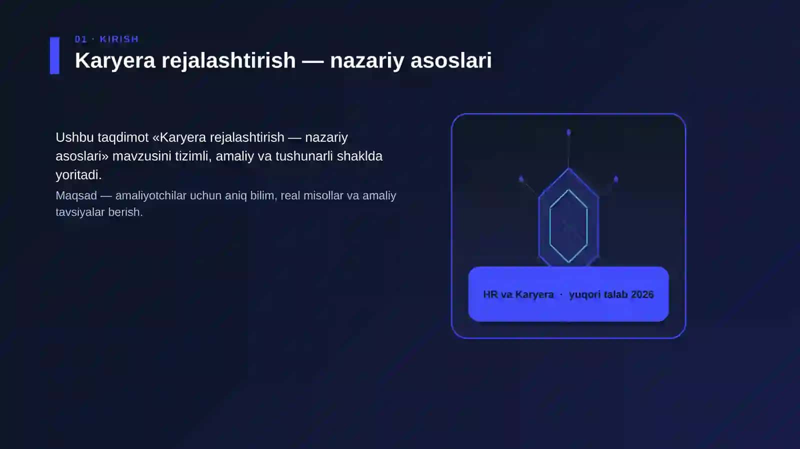 Karyera rejalashtirish — nazariy asoslari 3