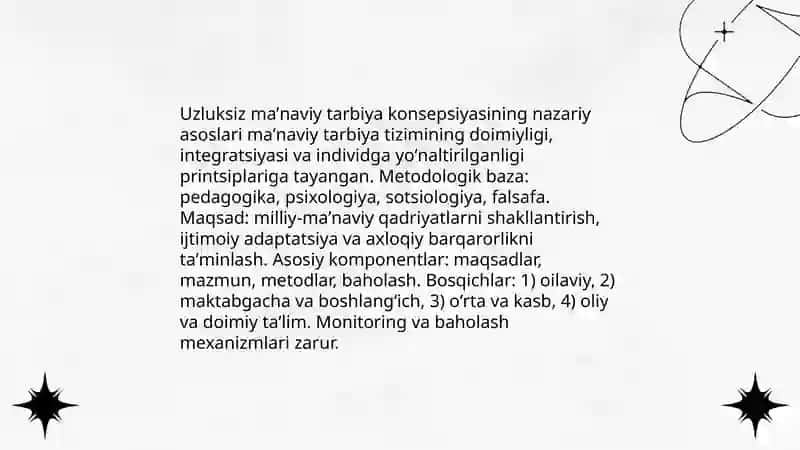Uzluksiz maʼnaviy tarbiya konsepsiyasi 3