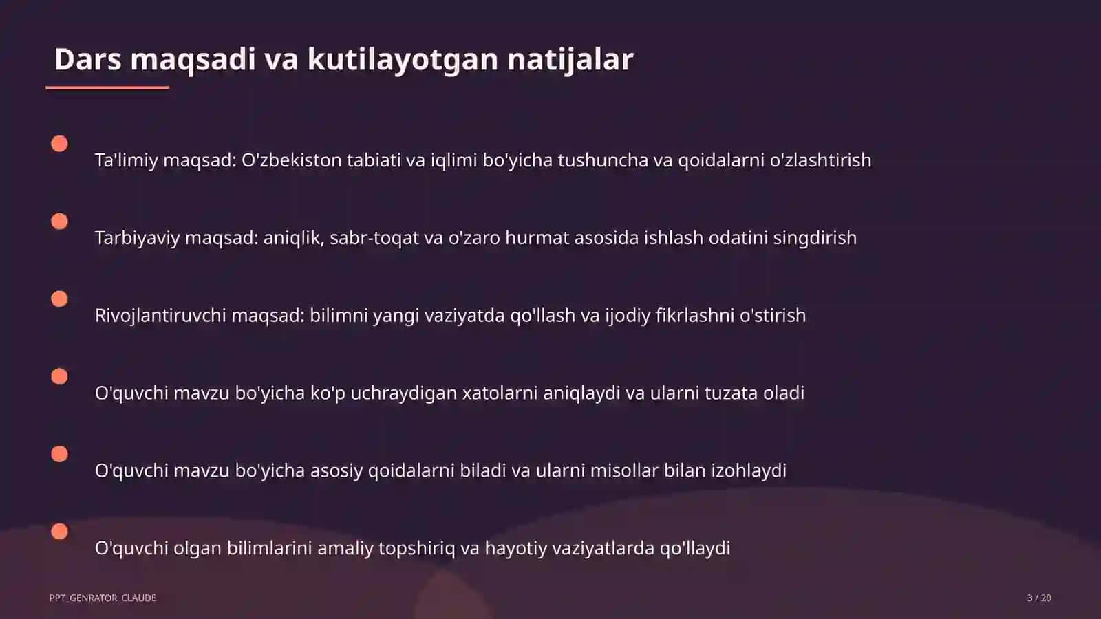 O'zbekiston tabiati va iqlimi (4-sinf) 3